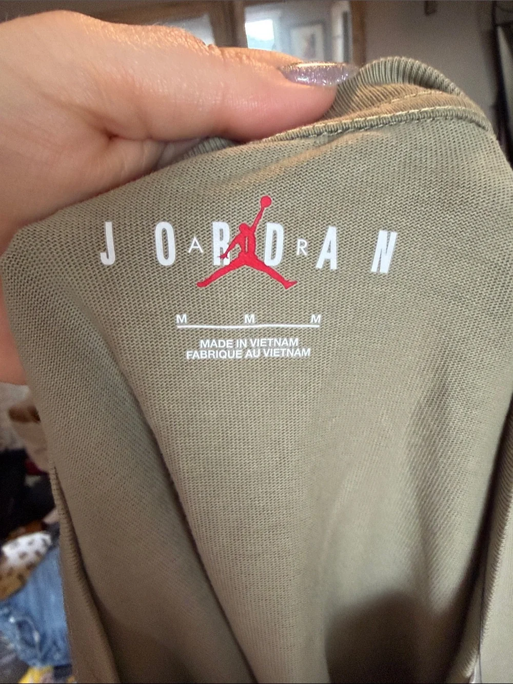 Olive Green Jordan 1 Chicago Sneaker Tee - Medium NWT